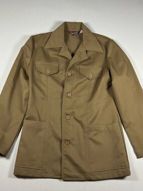 Vintage 80s Levis Panatela Blazer Jacket Mens Small Beige RARE Style